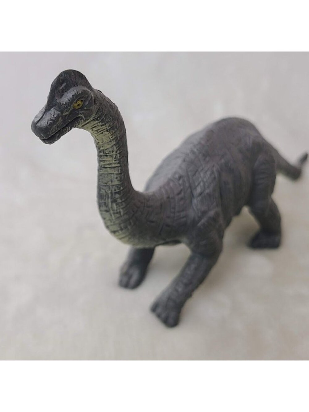 Brachiosaurus Dinosaur Figure 1995 Gray Plastic Toy Vintage - Picture 10 of 11